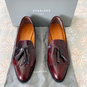 Everlane Modern Tassel Loafer in Oxblood 7.5
